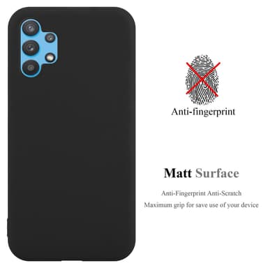 Deksel Samsung Galaxy A32 4G Silikon cover (svart)