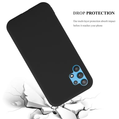 Deksel Samsung Galaxy A32 4G Silikon cover (svart)