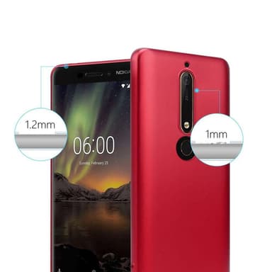 Deksel Nokia 6.1 Case Cover (rød)