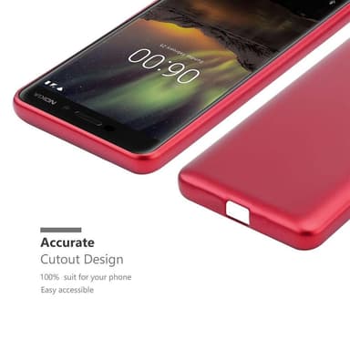 Deksel Nokia 6.1 Case Cover (rød)