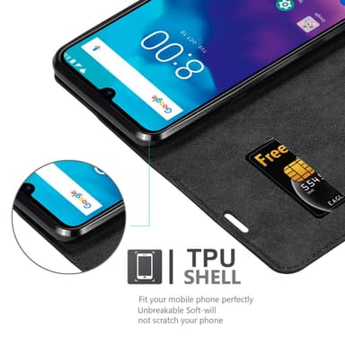 ZTE Blade V10 VITA lommebokdeksel case (svart)