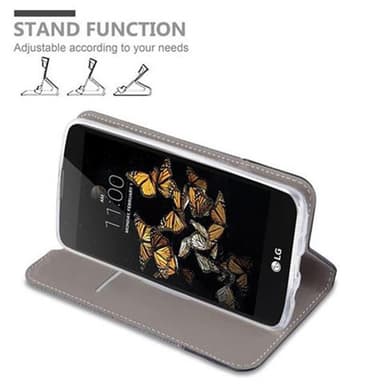LG K8 2016 lommebokdeksel etui (grå)