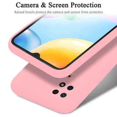 Xiaomi RedMi 10C / POCO C40 silikondeksel case (rosa)