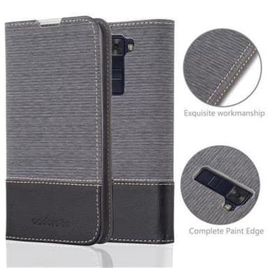 LG K8 2016 lommebokdeksel etui (grå)