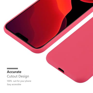 Deksel iPhone 12 MINI Silikon cover (rød)