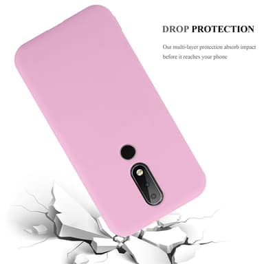 Deksel Nokia 6.1 PLUS / X6 Silikon cover (rosa)