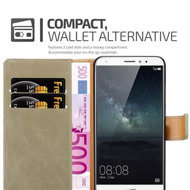 Huawei MATE S lommebokdeksel etui (brun)
