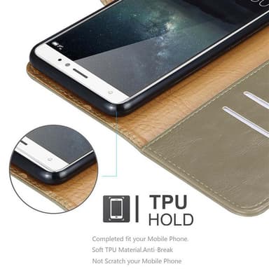 Huawei MATE S lommebokdeksel etui (brun)