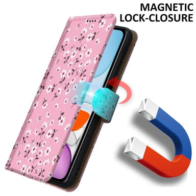 iPhone 11 lommebokdeksel etui (rosa)