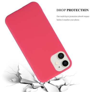 Deksel iPhone 12 MINI Silikon cover (rød)