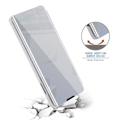 iPhone 13 lommebokdeksel etui (sølv)