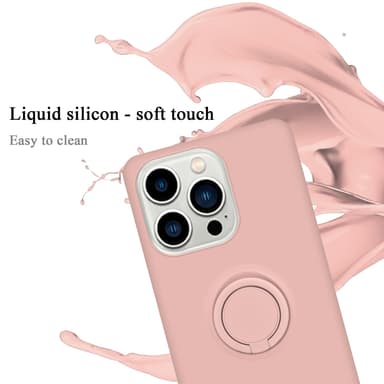 Deksel iPhone 14 PRO Ring Case (rosa)
