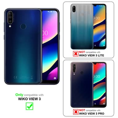 Deksel WIKO VIEW 3 Veske (Svart)