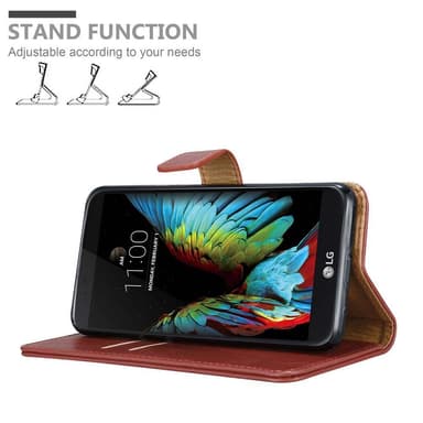 LG K10 2016 lommebokdeksel etui (rød)