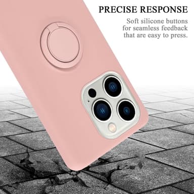 Deksel iPhone 14 PRO Ring Case (rosa)