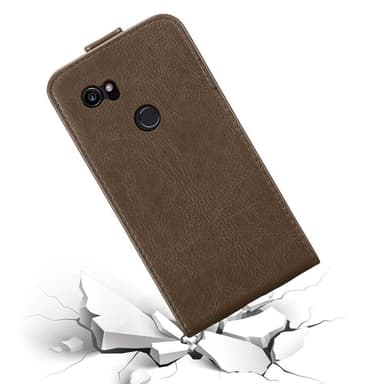Google PIXEL 2 XL deksel flip cover (brun)