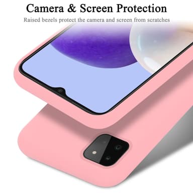 Samsung Galaxy A22 5G silikondeksel case (rosa)