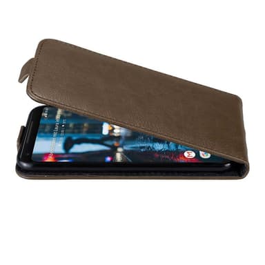 Google PIXEL 2 XL deksel flip cover (brun)