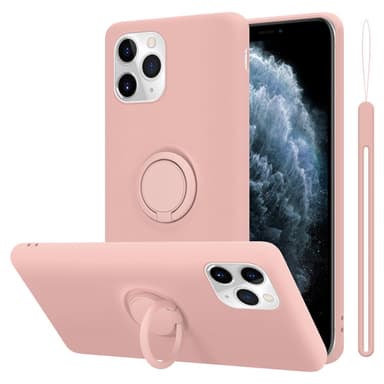 Deksel iPhone 11 PRO MAX Ring Case (rosa)
