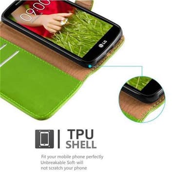 LG G2 MINI lommebokdeksel etui (grønn)
