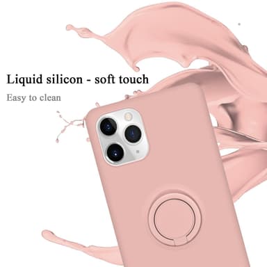 Deksel iPhone 11 PRO MAX Ring Case (rosa)