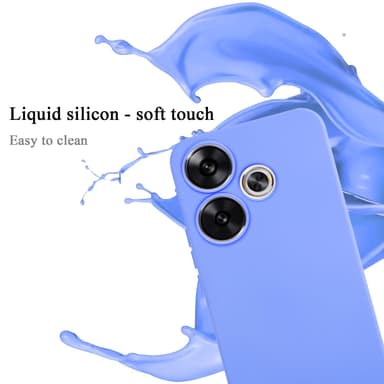 Xiaomi Poco F6 silikondeksel case (lilla)