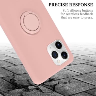 Deksel iPhone 11 PRO MAX Ring Case (rosa)