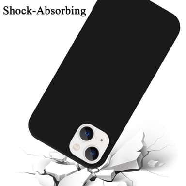 iPhone 14 PLUS silikondeksel case (svart)