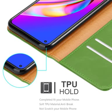 Oppo A94 5G lommebokdeksel etui (grønn)