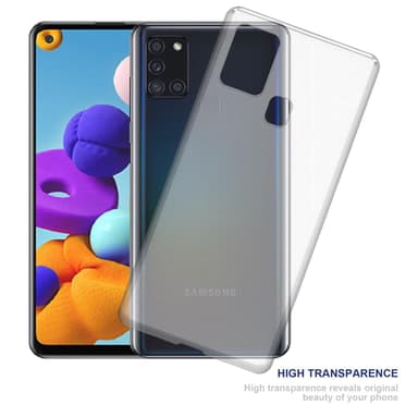 Samsung Galaxy A21s deksel ultra slim (gjennomsiktig)