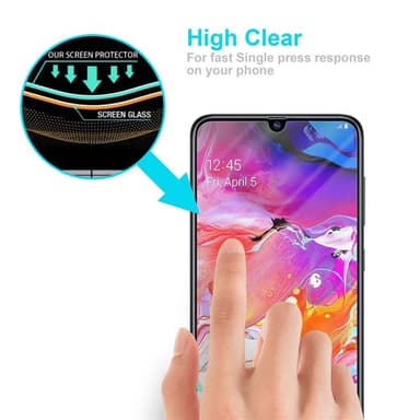 Samsung Galaxy A70 / A70s Skjermbeskytter Skärmskydd