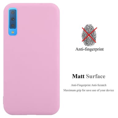 Deksel Samsung Galaxy A7 2018 Silikon cover (rosa)