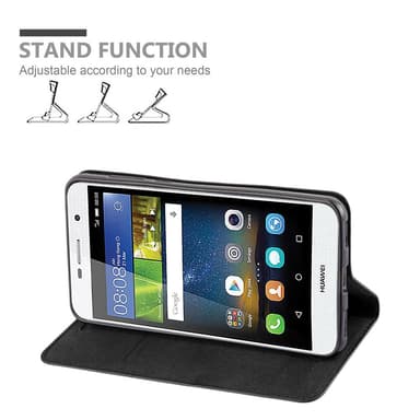 Huawei Y5 2017 / Y6 2017 lommebokdeksel case (svart)
