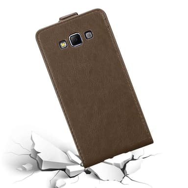 Samsung Galaxy A7 2015 deksel flip cover (brun)