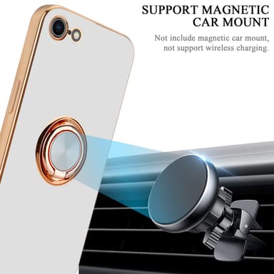 iPhone 7 / 7S / 8 / SE 2020 silikondeksel case (hvit)