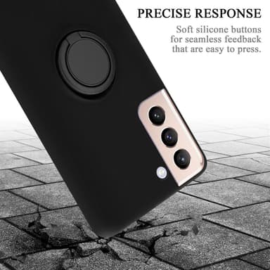 Deksel Samsung Galaxy S21 PLUS Ring Case (svart)