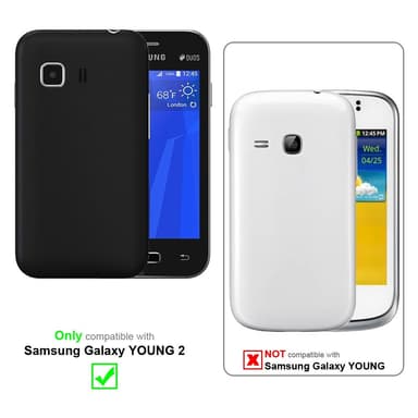 Deksel Samsung Galaxy YOUNG 2 Veske (Svart)