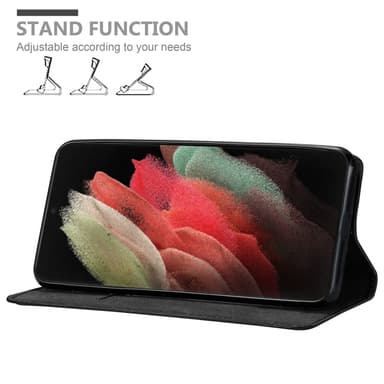 Samsung Galaxy S22 ULTRA lommebokdeksel case (svart)