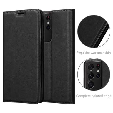 Samsung Galaxy S22 ULTRA lommebokdeksel case (svart)