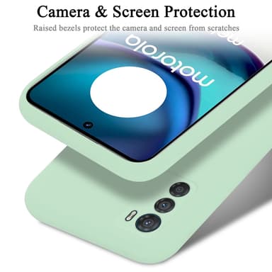 Motorola MOTO G42 silikondeksel case (grønn)