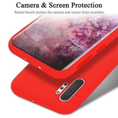 Samsung Galaxy NOTE 10 PLUS silikondeksel case (rød)