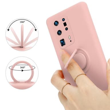 Deksel Huawei P40 PRO / P40 PRO+ Ring Case (rosa)