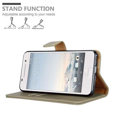 HTC ONE A9 lommebokdeksel etui (brun)