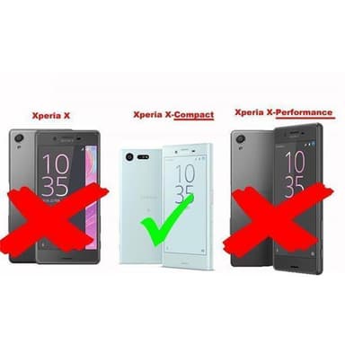 Sony Xperia X COMPACT lommebokdeksel case (brun)