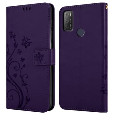 Alcatel 1S 2021 / 3L 2021 lommebokdeksel Blomster