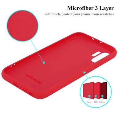 Samsung Galaxy NOTE 10 PLUS silikondeksel case (rød)