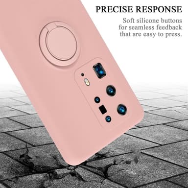 Deksel Huawei P40 PRO / P40 PRO+ Ring Case (rosa)