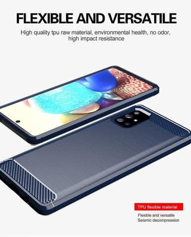 Deksel Samsung Galaxy A71 5G ultra slim (blå)