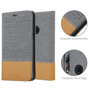 HTC Desire 19 PLUS lommebokdeksel etui (grå)