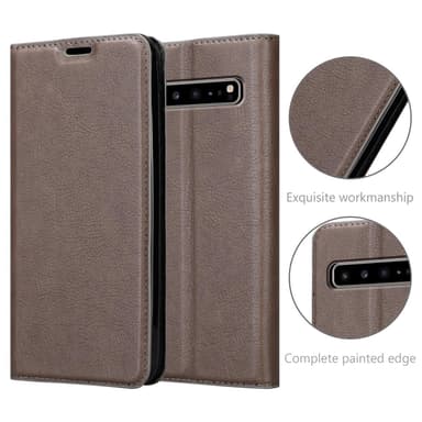 Samsung Galaxy S10 5G lommebokdeksel case (brun)
